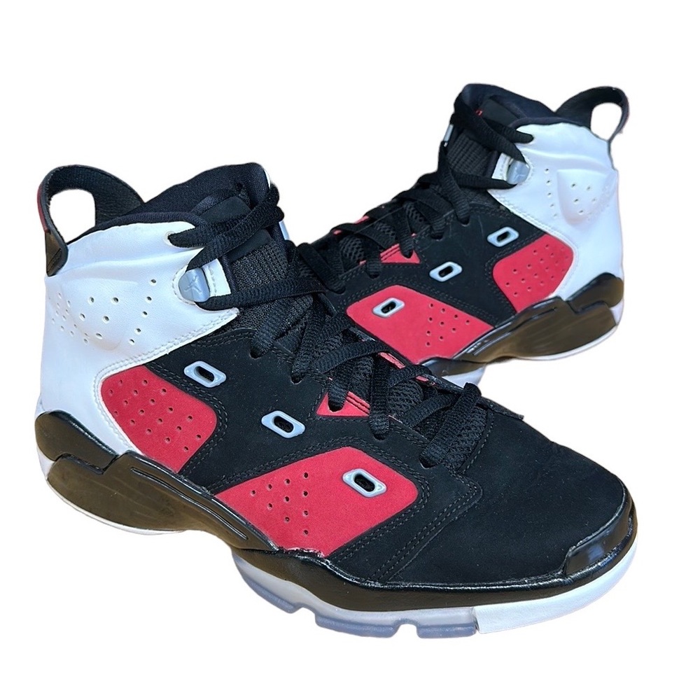Nike Jordan Black Carmine White Grade School DM1159-006 Shoes Sz 6.5Y- Women's 8